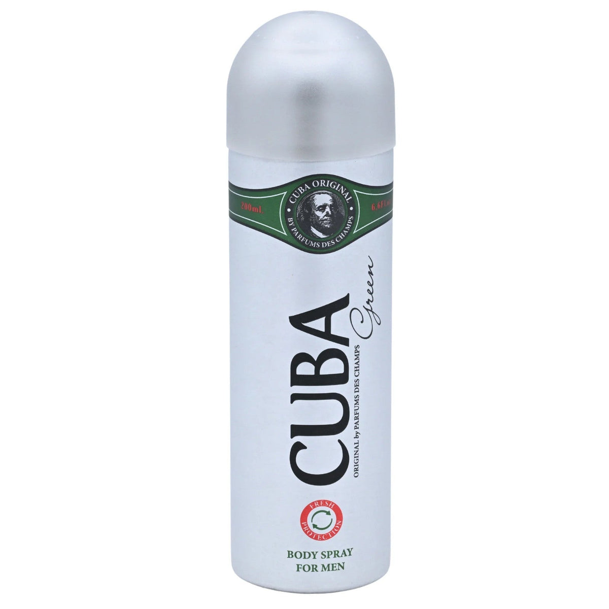 Cuba Green Deodorant Body Spray for Men 6.7 oz (200 ml) by Cuba