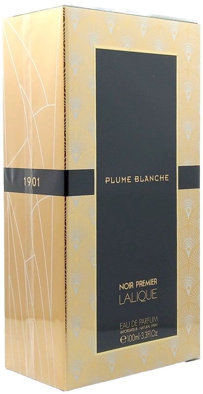 LALIQUE PLUME BLANCHE NOIR PREMIER EAU DE PARFUM SPRAY UNISEX 3.3 Oz / 100ml NEW