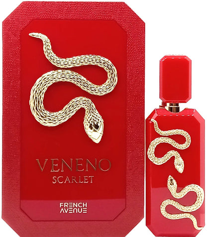 FRENCH AVENUE VENENO SCARLET EXTRAIT DE PARFUM SPRAY UNISEX 3.4 Oz / 100 ml NEW!