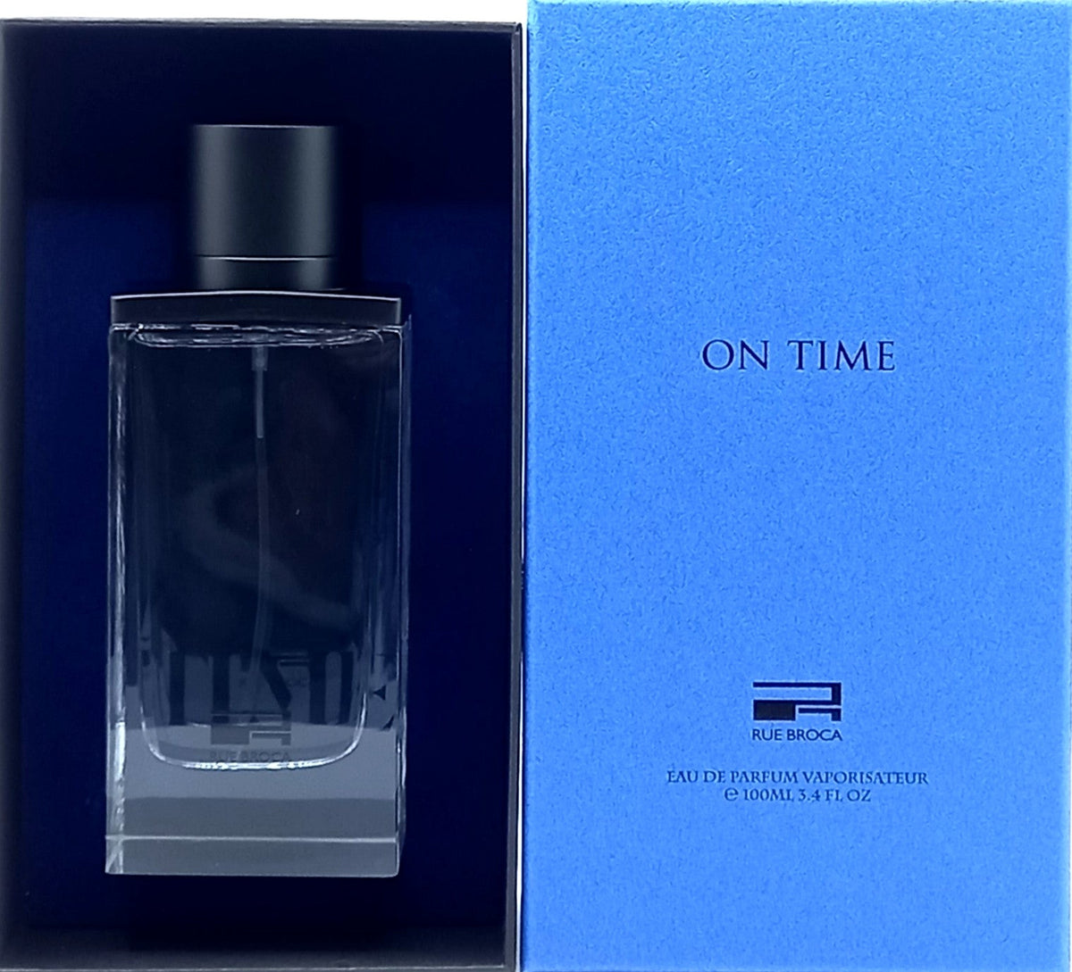 RUE BROCA ON TIME POUR HOMME EAU DE PARFUM SPRAY MEN 3.4 Oz / 100 ml BRAND NEW!