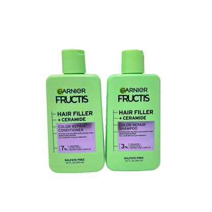 Garnier Fructis Hair Filler Color Repair Shampoo and Conditioner 10.1 oz, DUO