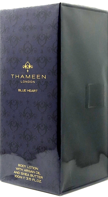 THAMEEN BLUE HEART BODY LOTION WITH ARGAN OIL AND SHEA BUTTER 3.5 Oz / 100 ml