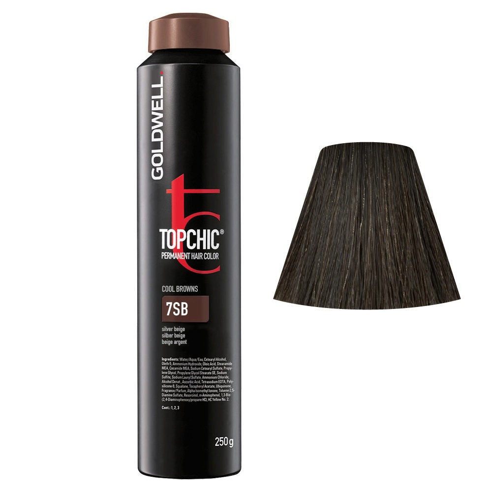 Goldwell Topchic Hair Color (Can) 7SB Silver Beige 8.6 oz