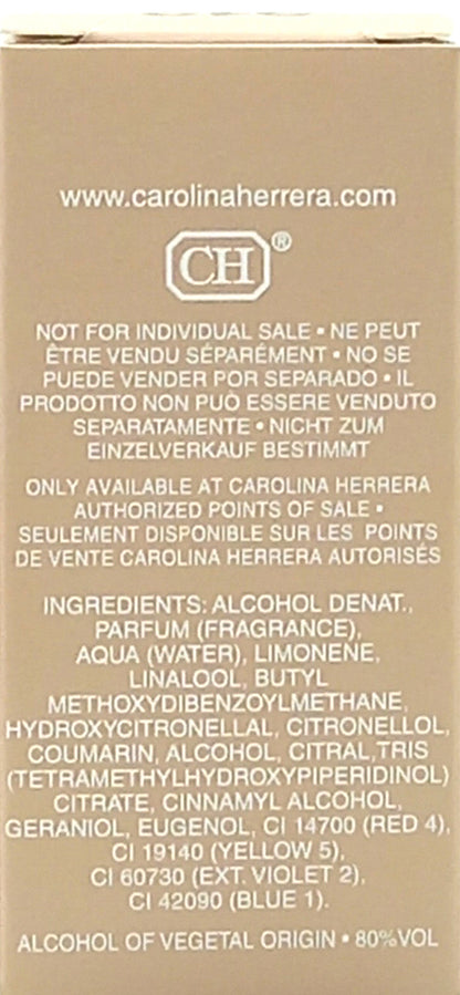 CAROLINA HERRERA 212 VIP ROSE ELIXIR EDP MINI SPLASH WOMEN 0.17 Oz / 5 ml TRAVEL