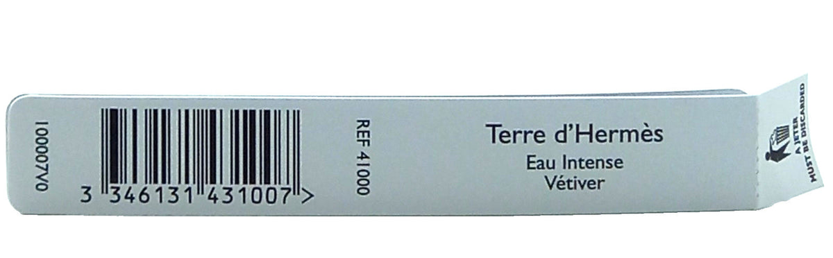 HERMES TERRE D'HERMES EAU INTENSE VETIVER EDP PEN SPRAY MEN 0.5 Oz/ 15 ml TRAVEL