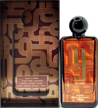 AFNAN 9PM ELIXIR PARFUM INTENSE SPRAY UNISEX 3.4 Oz / 100 ml BRAND NEW ITEM!!!