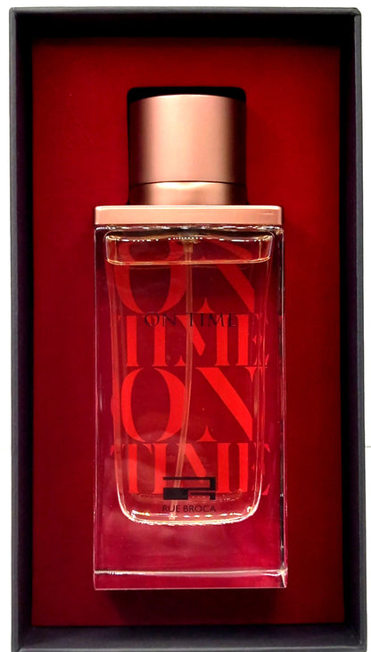 RUE BROCA ON TIME POUR FEMME EAU DE PARFUM SPRAY FOR WOMEN 3.4 Oz / 100 ml NEW!