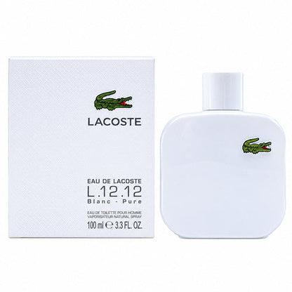 Eau De Lacoste Blanc Pure White L.12.12 Cologne for Men 3.3 / 3.4 oz New In Box