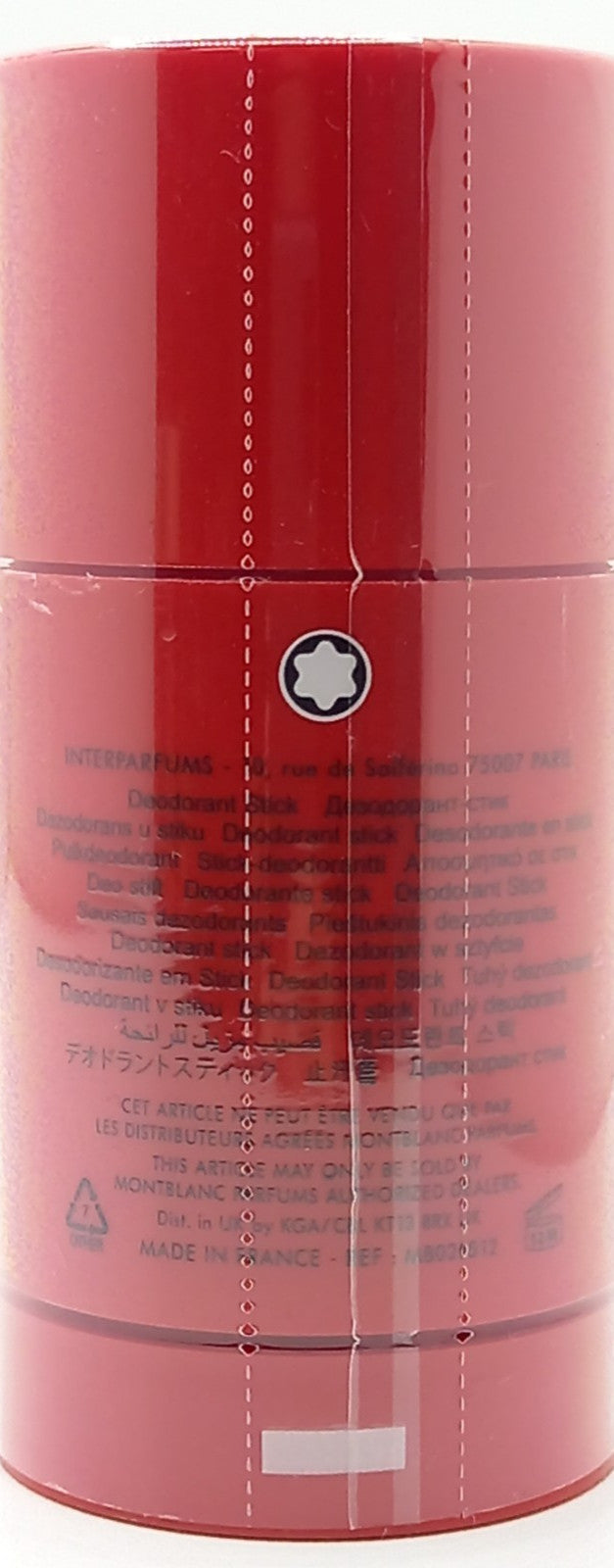 MONTBLANC LEGEND RED DEODORANT STICK FOR MEN 2.5 Oz / 75 g BRAND NEW ITEM!!!