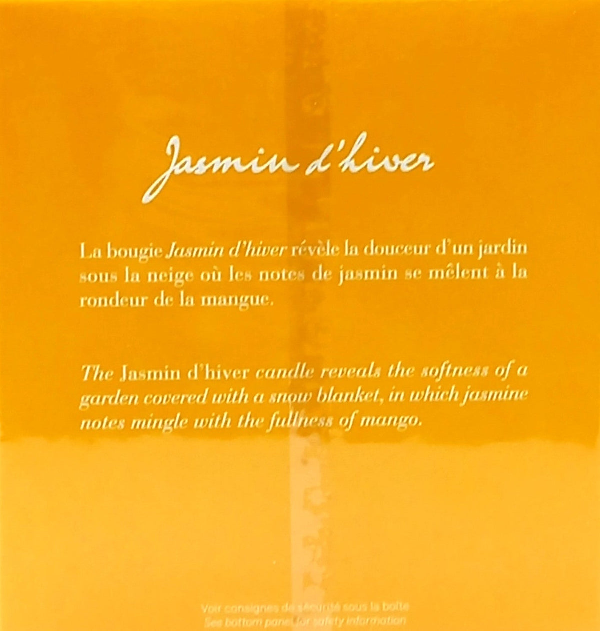 MAISON FRANCIS KURKDJIAN JASMIN D'HIVER HOLIDAY SCENTED CANDLE 9.9 Oz / 280 g