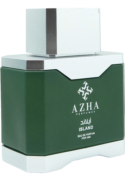 AZHA PERFUMES ISLAND EAU DE PARFUM SPRAY FOR MEN 3.3 Oz / 100 ml BRAND NEW!!!