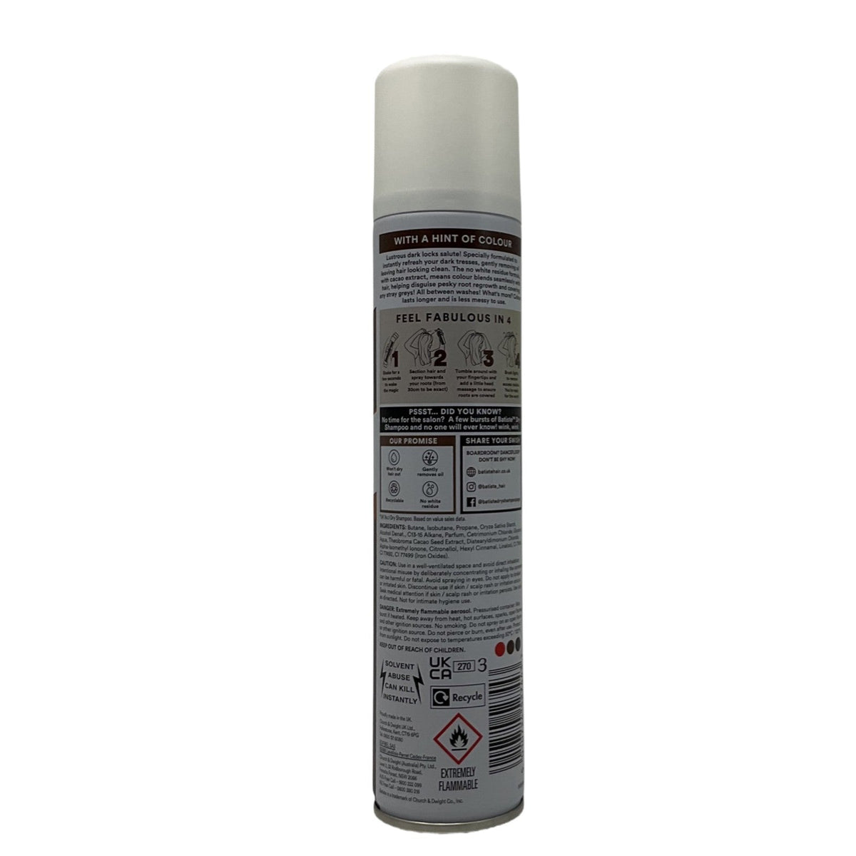 Batiste Dry Shampoo Dark Hair 200 ml Fresh Fresh