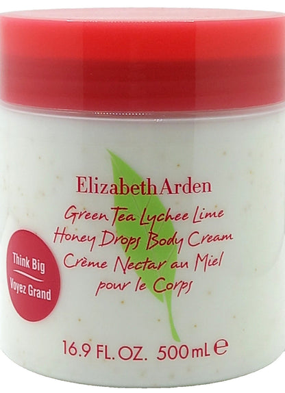 ELIZABETH ARDEN GREEN TEA LYCHEE LIME HONEY DROPS BODY CREAM 16.9 Oz / 500 ml