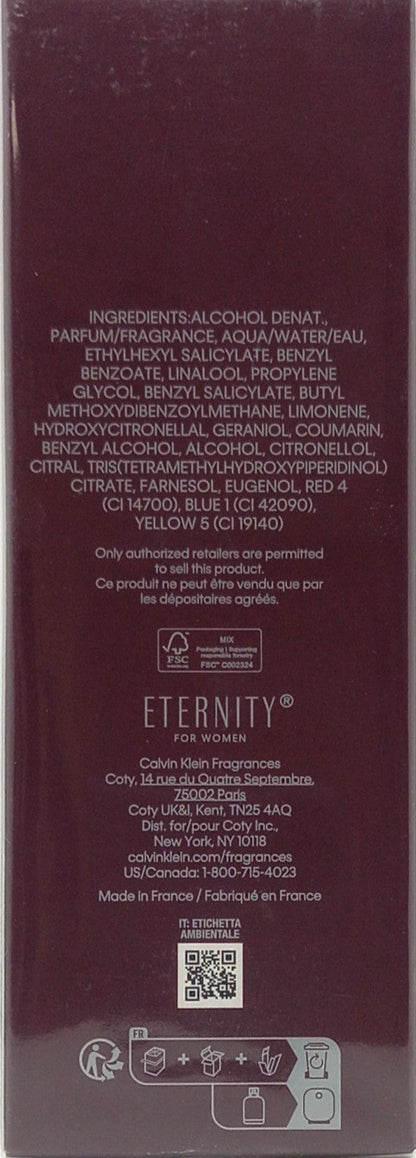 CALVIN KLEIN ETERNITY AMBER ESSENCE PARFUM INTENSE SPRAY WOMEN 3.3 Oz / 100 ml