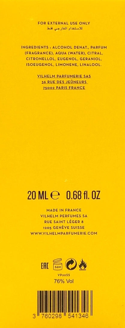 VILHELM PARFUMERIE SMOKE SHOW EAU DE PARFUM SPRAY UNISEX 0.68 Oz / 20 ml