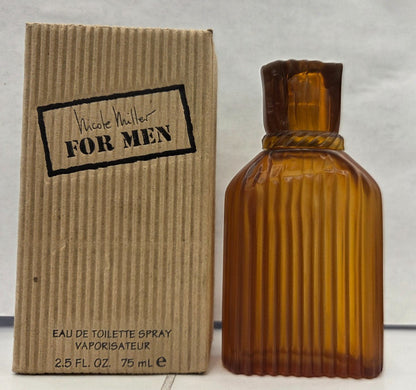 Nicole Miller For Men 2.5 oz / 75 ml Men's EDT Spray NIB