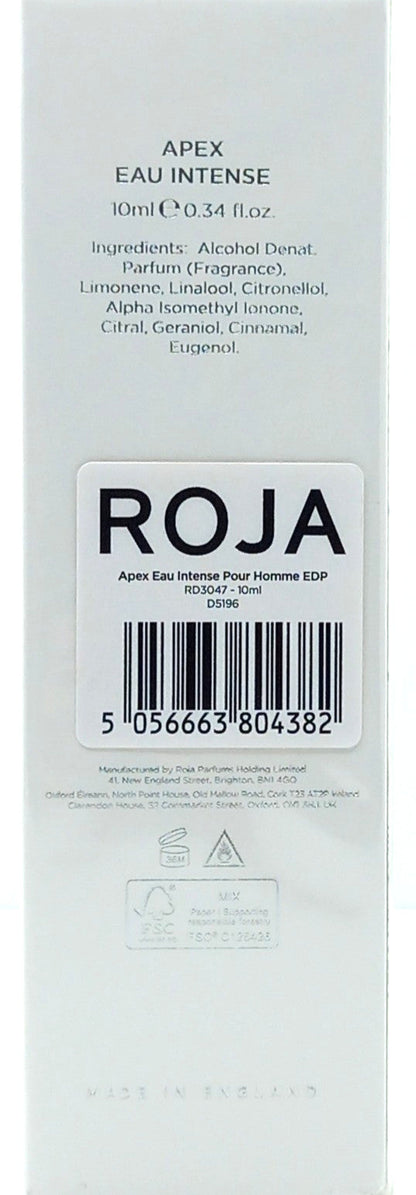 ROJA DOVE APEX EAU INTENSE POUR HOMME EDP SPRAY PEN 0.34 Oz / 10 ml TRAVEL SIZE!