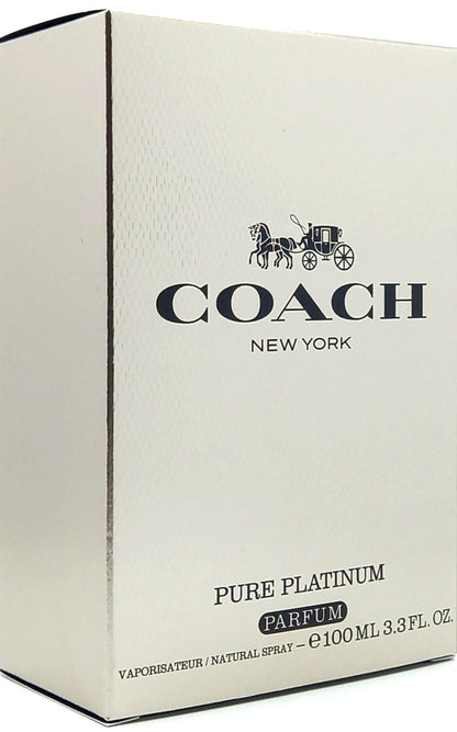 COACH PURE PLATINUM PARFUM SPRAY FOR MEN 3.3 Oz / 100 ml BRAND NEW ITEM!!!