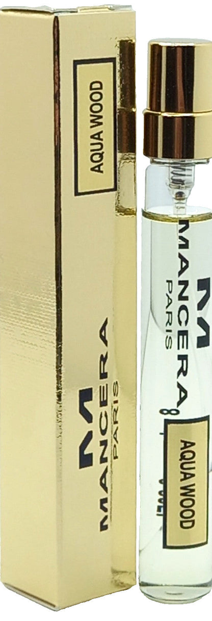 MANCERA AQUA WOOD EAU DE PARFUM PEN SPRAY FOR MEN 0.28 Oz / 8 ml TRAVEL SIZE!!!