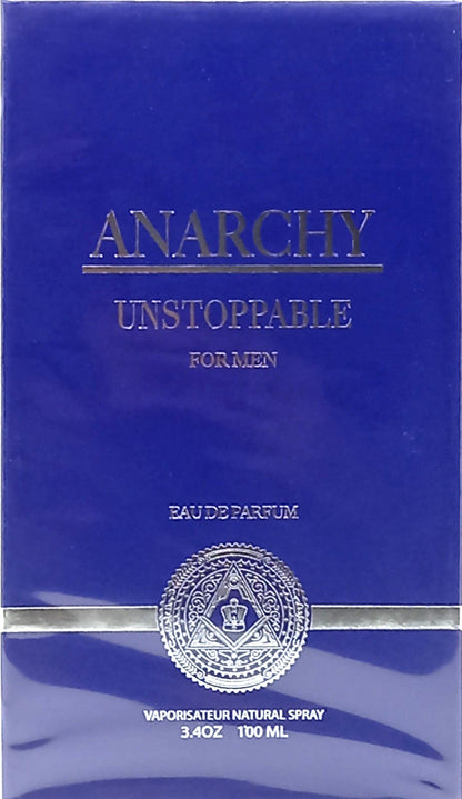 KING OF KINGS ANARCHY UNSTOPPABLE EAU DE PARFUM SPRAY FOR MEN 3.4 Oz  / 100 ml