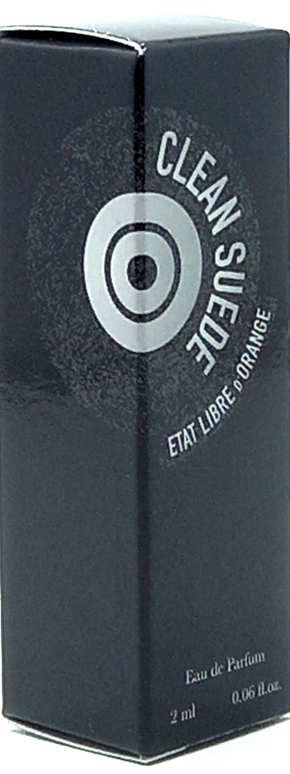 ETAT LIBRE D'ORANGE CLEAN SUEDE EAU DE PARFUM VIAL SPRAY UNISEX 0.06 Oz NEW!!!