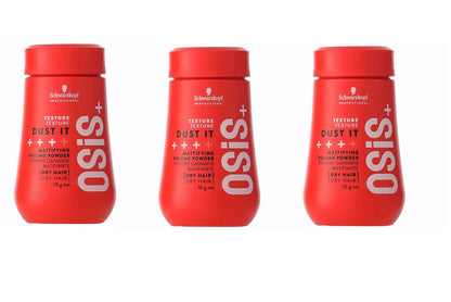 Schwarzkopf OSiS Dust It Mattifying VOLUME Powder  0.35 oz Pack of 3, NEW PACK