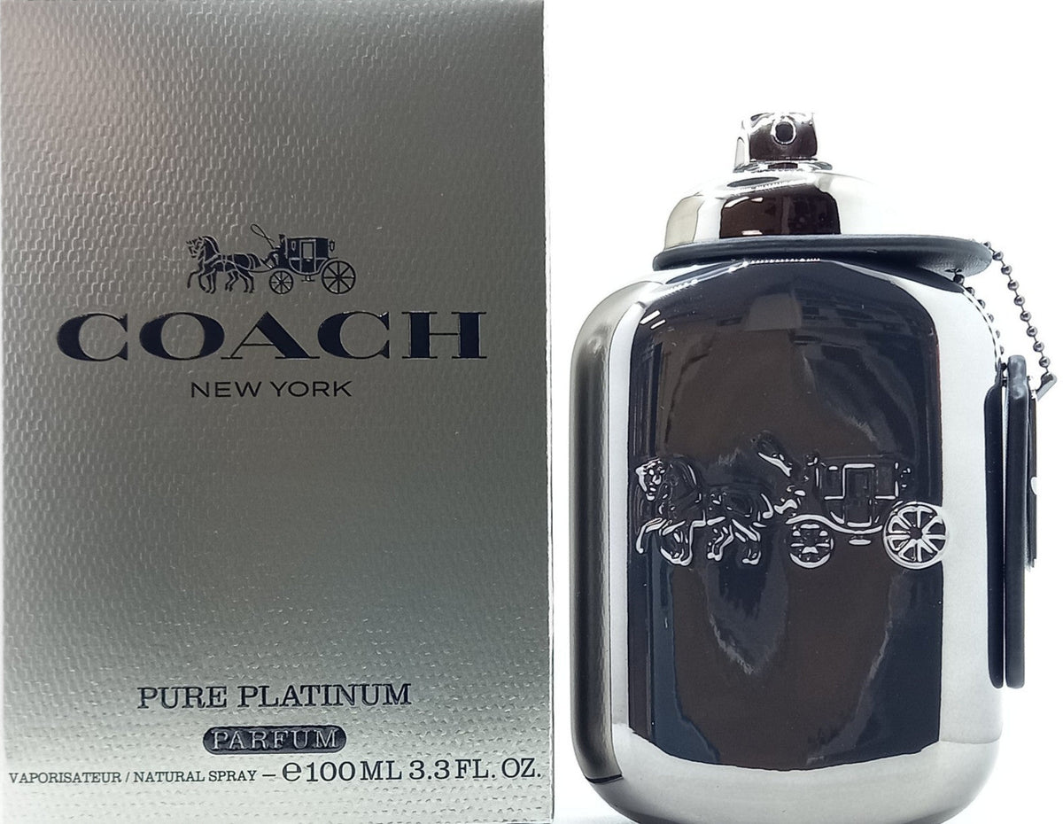 COACH PURE PLATINUM PARFUM SPRAY FOR MEN 3.3 Oz / 100 ml BRAND NEW ITEM!!!