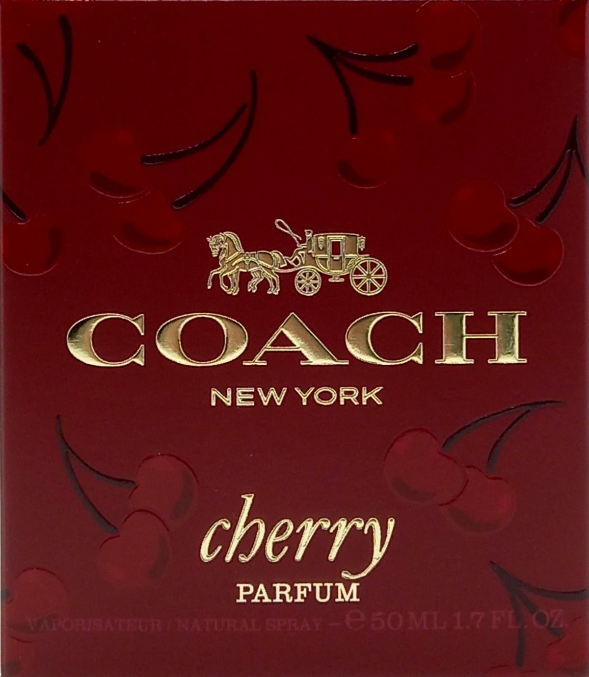 COACH CHERRY PARFUM SPRAY FOR WOMEN 1.7 Oz / 50 ml BRAND NEW IN BOX!!!