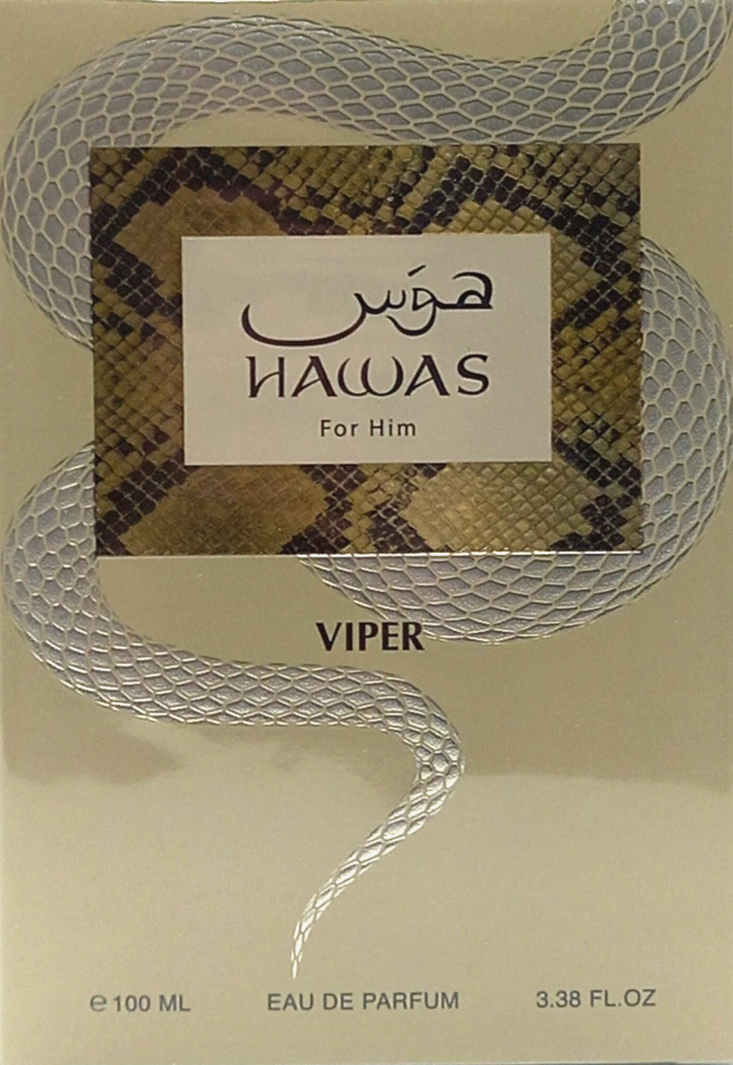 RASASI HAWAS VIPER EAU DE PARFUM SPRAY FOR MEN 3.38 Oz / 100 ml BRAND NEW!!!