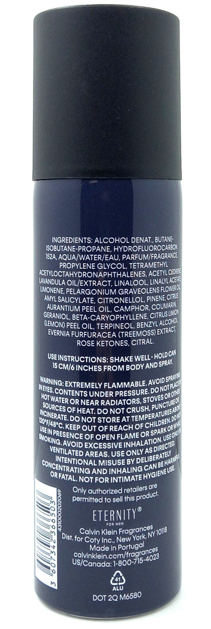 CALVIN KLEIN ETERNITY FOR MEN ALL OVER BODY SPRAY 5.3 Oz / 152 g BRAND NEW!!!