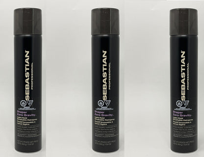 Sebastian Shaper Zero Gravity Lightweight Control Hairspray 10.6 oz Pack of 3