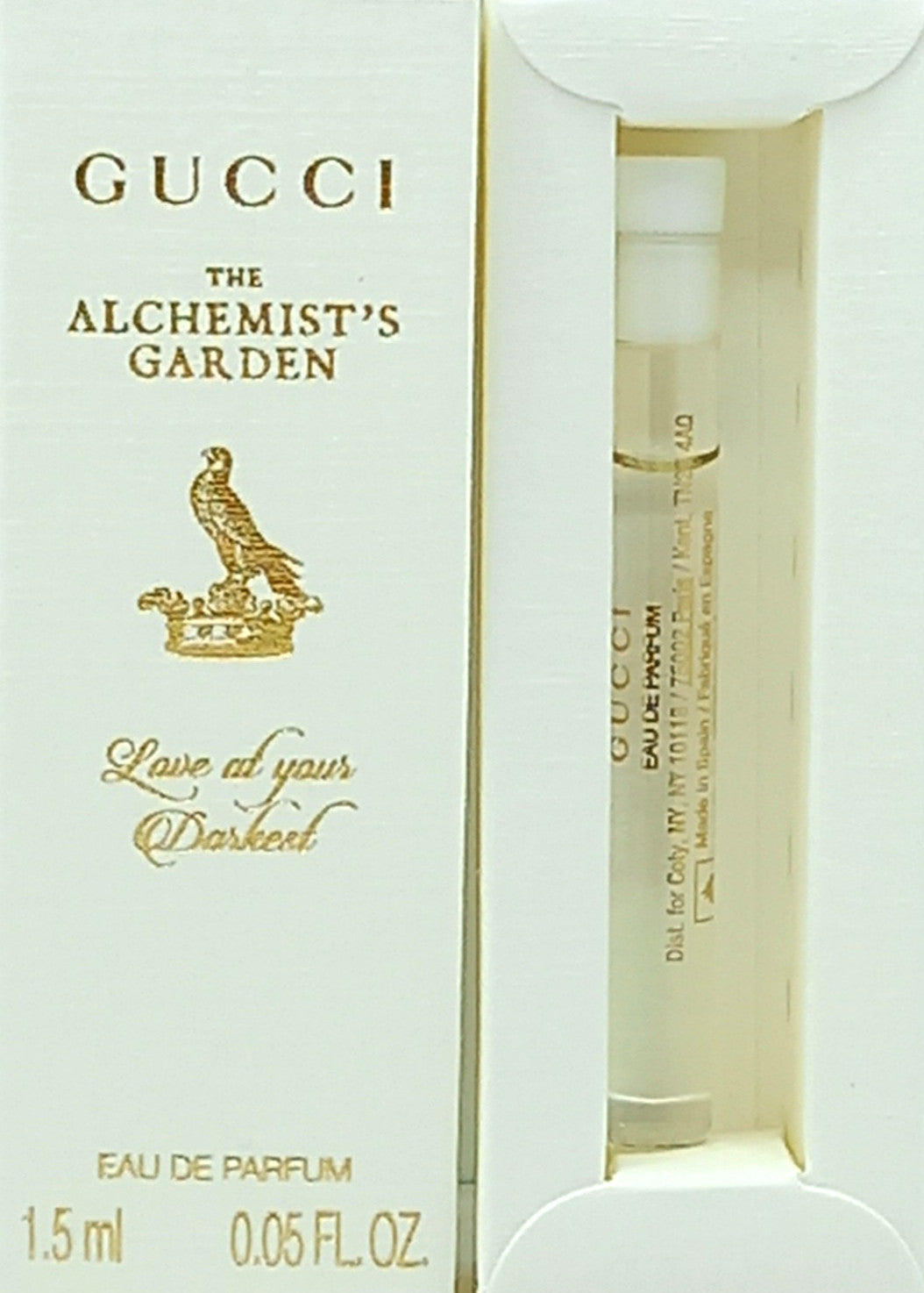 GUCCI THE ALCHEMIST'S GARDEN LOVE AT YOUR DARKEST EDP VIAL SPLASH UNISEX 0.05 Oz