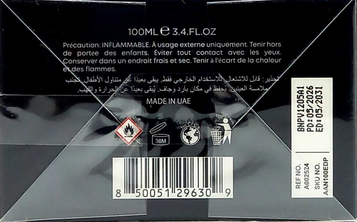 ATRALIA ABSOLUTE NOIR EAU DE PARFUM SPRAY UNISEX 3.4 Oz / 100 ml BRAND NEW ITEM!