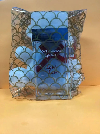 Light Blue Love is Love Dolce & Gabbana 3.3 oz EDT Spray Women 100% Full + Teddy