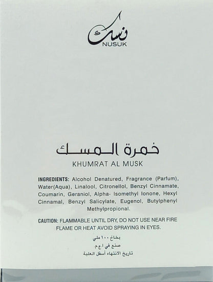 NUSUK KHUMRAT AL MUSK EAU DE PARFUM SPRAY UNISEX 3.4 Oz / 100 ml BRAND NEW!!!
