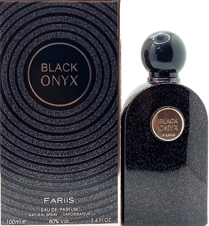 FARIIS BLACK ONYX EAU DE PARFUM SPRAY FOR WOMEN 3.4 Oz / 100 ml BRAND NEW ITEM!
