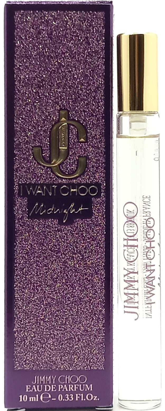 JIMMY CHOO I WANT CHOO MIDNIGHT EAU DE PARFUM PEN SPRAY WOMEN 0.33 Oz / 10 ml