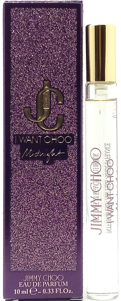 JIMMY CHOO I WANT CHOO MIDNIGHT EAU DE PARFUM PEN SPRAY WOMEN 0.33 Oz / 10 ml