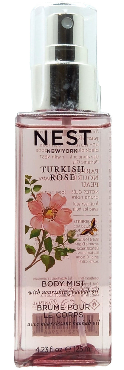 NEST TURKISH ROSE FRAGRANCE BODY MIST SPRAY FOR WOMEN 4.23 Oz / 125 ml BRAND NEW