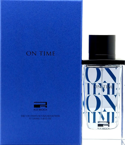 RUE BROCA ON TIME POUR HOMME EAU DE PARFUM SPRAY MEN 3.4 Oz / 100 ml BRAND NEW!