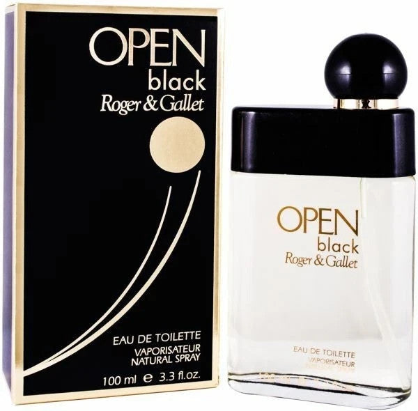 OPEN Black by Roger & Gallet 3.3 oz / 100 ml Eau de Toilette Spray for Men