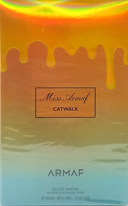 ARMAF MISS ARMAF CATWALK EAU DE PARFUM SPRAY FOR WOMEN 3.4 Oz / 100 ml BRAND NEW
