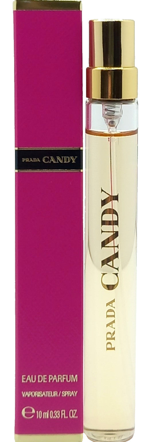 PRADA CANDY EAU DE PARFUM PEN SPRAY FOR WOMEN 0.33 Oz / 10 ml TRAVEL SIZE!!!