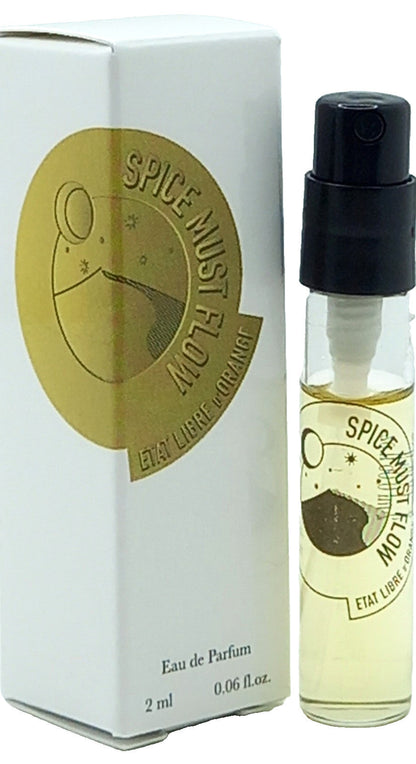 ETAT LIBRE D'ORANGE SPICE MUST FLOW EAU DE PARFUM VIAL SPRAY UNISEX 0.06 Oz NEW!