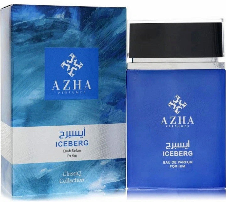 AZHA PERFUMES ICEBERG EAU DE PARFUM SPRAY FOR MEN 3.3 Oz / 100 ml BRAND NEW!!!
