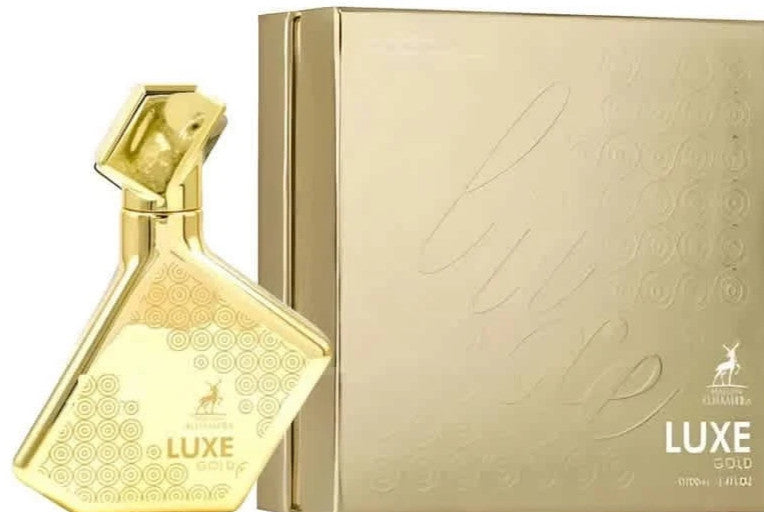 MAISON ALHAMBRA LUXE GOLD EAU DE PARFUM SPRAY UNISEX 3.4 Oz / 100 ml BRAND NEW!