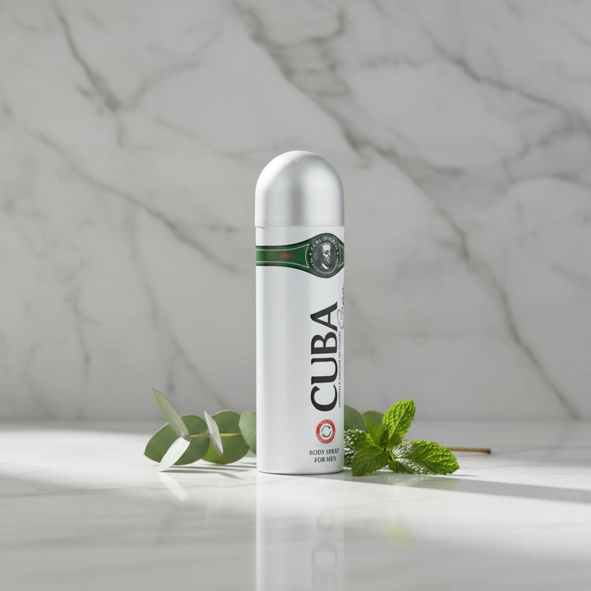 Cuba Green Deodorant Body Spray for Men 6.7 oz (200 ml) by Cuba