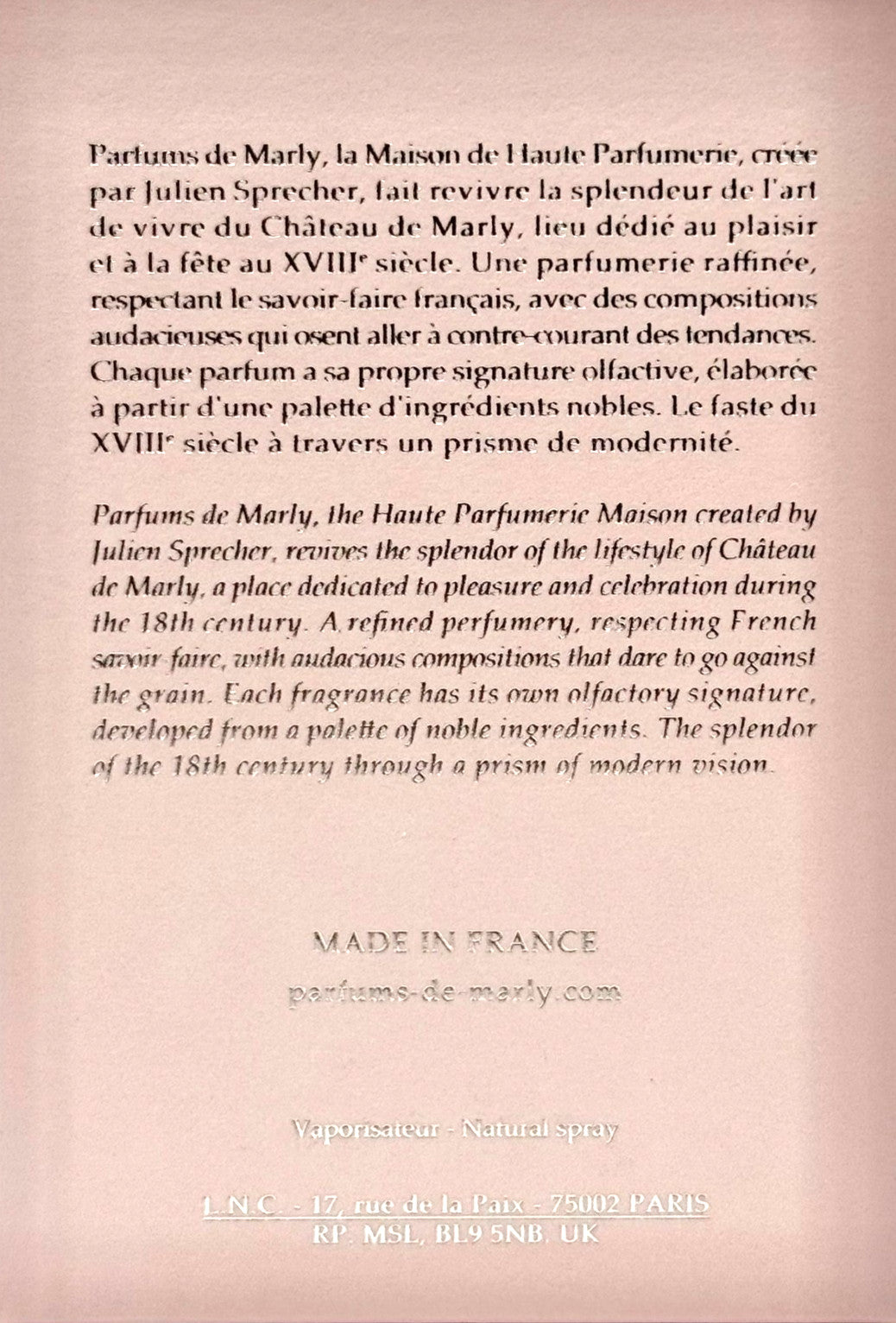 PARFUMS DE MARLY DELINA EAU DE PARFUM SPRAY FOR WOMEN 1.0 Oz / 30 ml BRAND NEW!