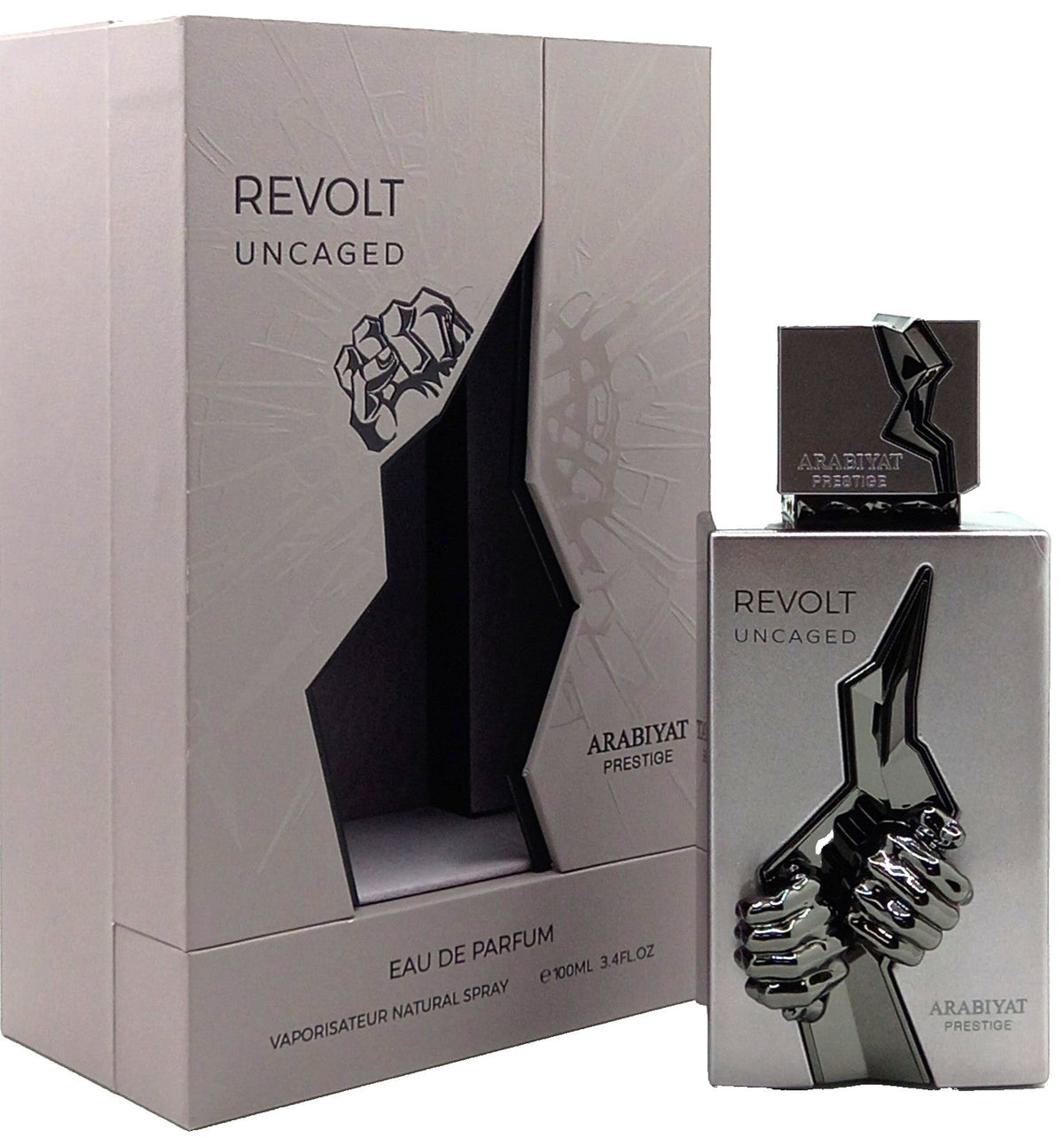 ARABIYAT PRESTIGE REVOLT UNCAGED EAU DE PARFUM SPRAY UNISEX 3.4 Oz / 100 ml NEW!