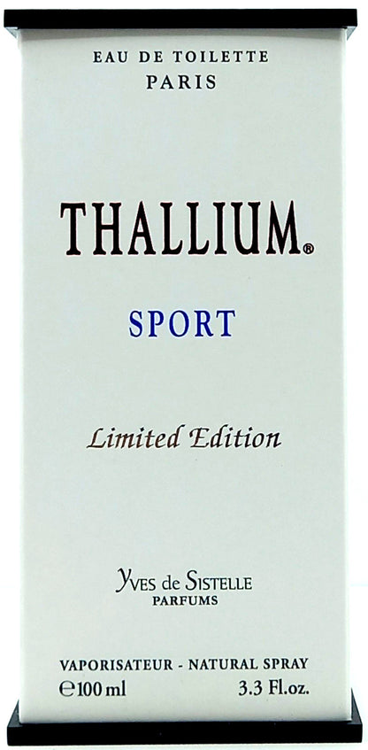 THALLIUM SPORT LIMITED EDITION EAU DE TOILETTE SPRAY FOR MEN 3.3 Oz / 100 ml NEW